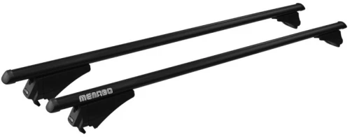 MENABO ΜΠΑΡΕΣ ΟΡΟΦΗΣ ΑΛΟΥΜΙΝΙΟΥ TIGER BLACK 118.5 cm ΣΕ ΜΑΥΡΟ ΧΡΩΜΑ ΓΙΑ Ford Edge 5 doors 2016> ΜΕ FLUSH ή RAISED RAILS - 2 ΤΕΜ. (8590/MB)
