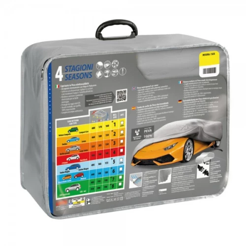 Lampa - 4 Seasons AG-2 Κουκούλα Αυτοκινήτου για Chevrolet Corvette 3/5 doors 11/2004 > 09/2013 Aδιάβροχη με Aπαλή Eσωτερική Eπένδυση από 100% PEVA Μη Τοξικό Βινύλιο με Διαστάσεις: 460x180x150 mm - 1 τεμ. (L2045.6)