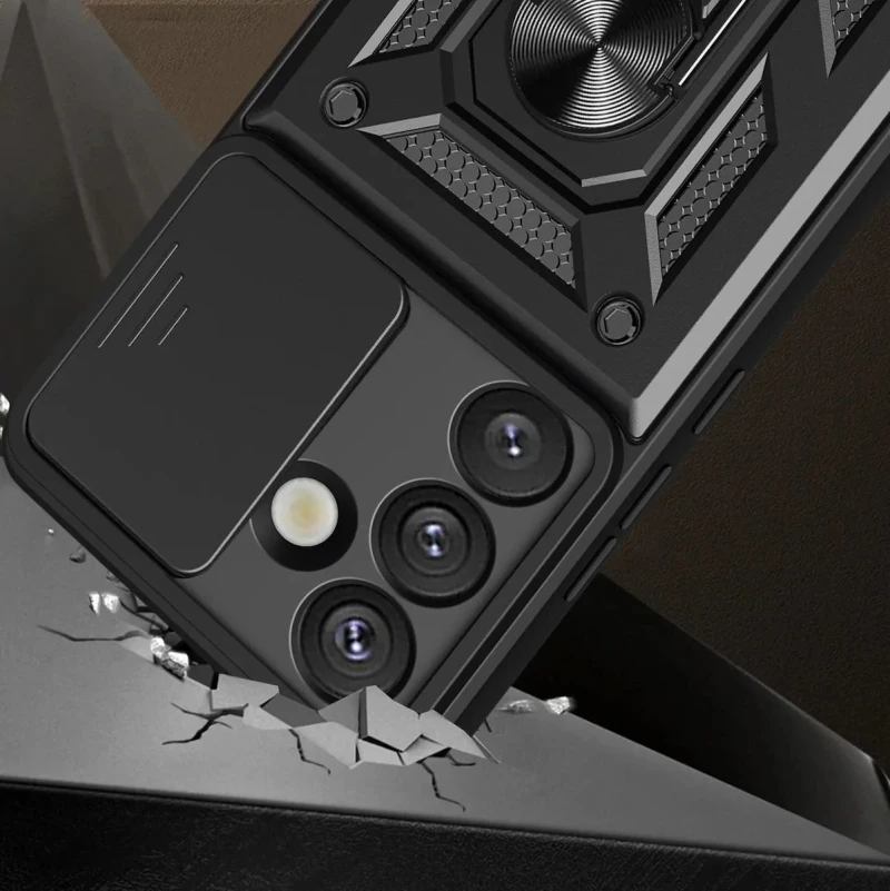 Θήκη Hurtel Hybrid Back Cover Σιλικόνης / Πλαστικό για Google Pixel 9 Pro XL / OnePlus 10 Pro - Μαύρο