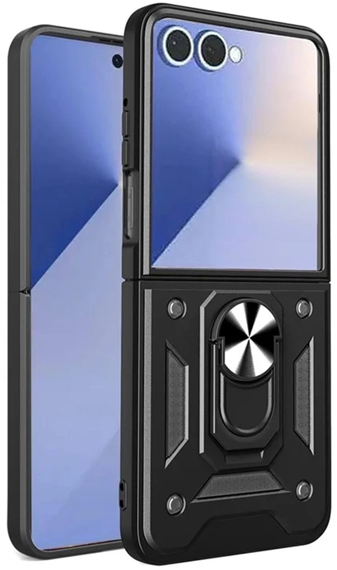Θήκη Hurtel Hybrid Back Cover Σιλικόνης / Πλαστικό για Samsung Galaxy Z Fold 7 - Μαύρο