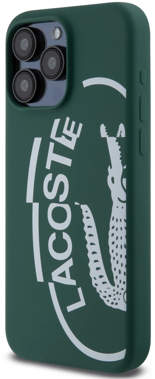 Lacoste Oval Logo Hard Case Θήκη προστασίας από Σιλικόνη για iPhone 15 Pro Max Πράσινο/Λευκό
