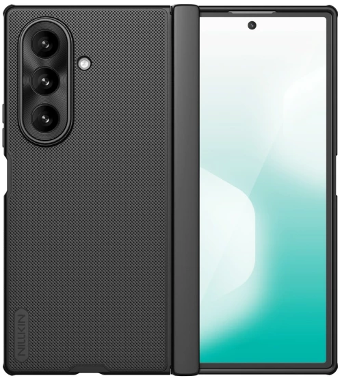 Nillkin Super Frosted Fold Back Cover Πλαστικό / Σιλικόνης για Samsung Galaxy Z Fold7 - Μαύρο