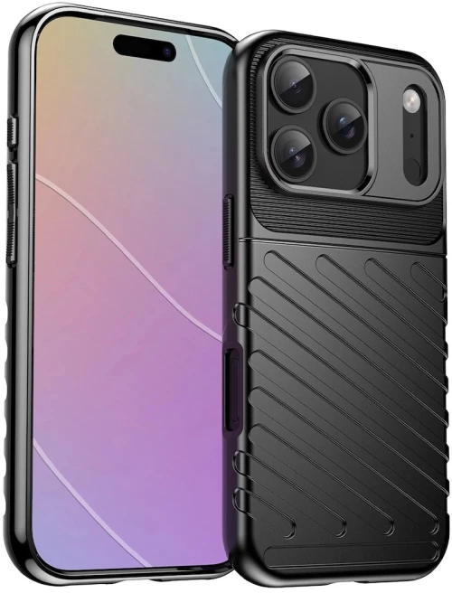 Θήκη Hurtel Back Cover Σιλικόνης για iPhone 17 Pro Max  - Μαύρο