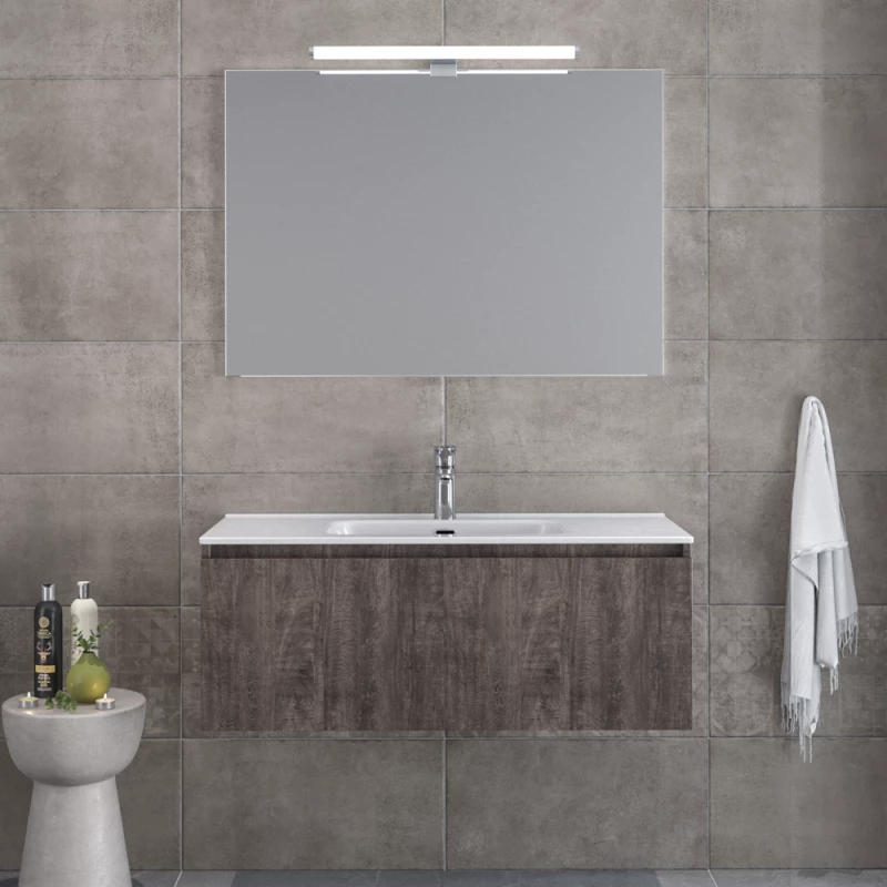 Σετ Έπιπλο Μπάνιου Sevilla Grey Μ101ΧY35ΧB46cm 3SV100CGR