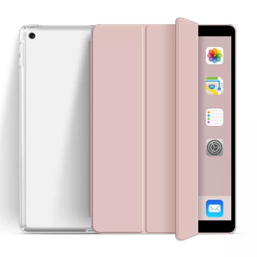 Θήκη Book Trifold με Πλάτη TPU Σιλικόνης για iPad Mini 1 / 2 / 3 - Ροζ