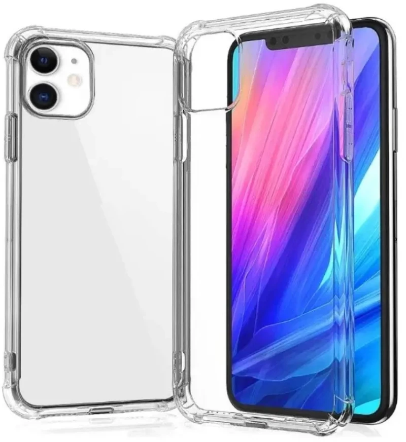 Θήκη TPU Σιλικόνης GREEN ON με Ενισχυμένες Γωνίες για iPhone 11 - Διάφανη