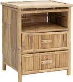 Κομοδίνο Ofra pakoworld bamboo φυσικό 56x46x69εκ