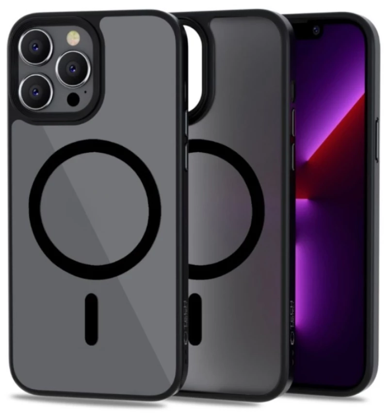Tech-Protect Σκληρή Θήκη MagMat με MagSafe για iPhone 15 Pro Max - Μαύρο Φιμέ