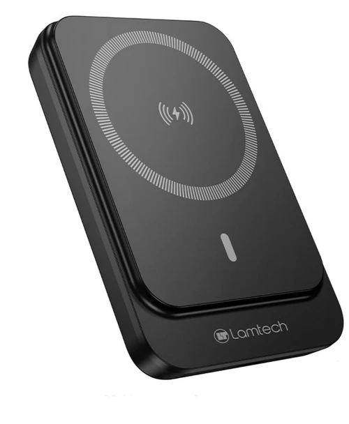 LAMTECH MAGNETIC 20W WIRELESS CHARGING POWER BANK 10000MAH BLACK