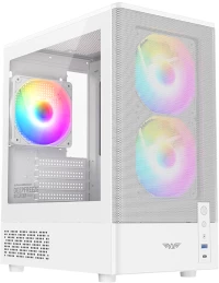 ARMAGGEDDON MICRO ATX CASE WITH 3X ARGB FANS & TYPE-C DEEPFREEZE DUPLEX 2 ARGB-C WHITE