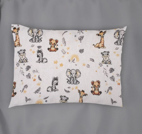 Μαξιλαροθήκη Βρεφική 35x45 Φανελένια Savanna 36 White-Grey Dimcol