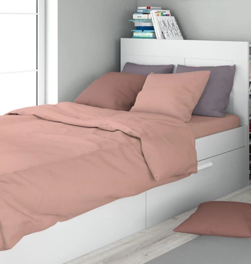 Παπλωματοθήκη Υπέρδιπλη 220x240 Solid 503 Dusty Rose Dimcol