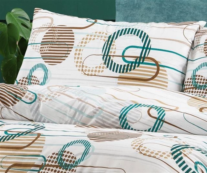 Σετ Σεντόνια King Size (240x270) Διώνη 601 White-Petrol DimCol