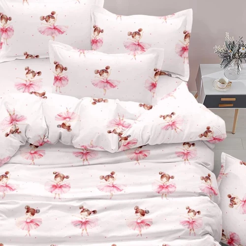 Παπλωματοθήκη σετ Μονή (160x240) Balletto Ροζ Borea