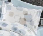 Σετ Σεντόνια Μονά 3τμχ (160x240) Μελίνα 707 White-Light Blue βαμβακερά DimCol