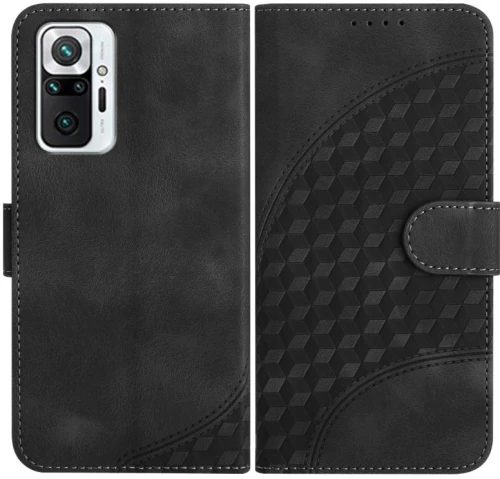 Για Xiaomi Redmi Note 10 Pro Max/10 Pro 4G Global YX0060 Elephant Head ανάγλυφο τηλέφωνο δερμάτινη θήκη με κορδόνι (Μαύρο)