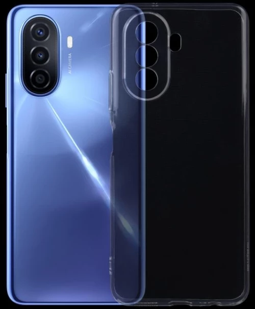 Για Huawei nova Y70 0.75mm εξαιρετικά λεπτό διαφανές TPU τηλέφωνο θήκη