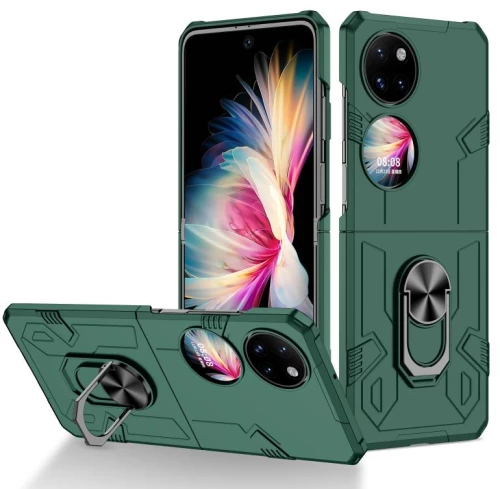 Για Huawei P50 Pocket Matte UV Shockproof τηλέφωνο υπόθεση (Σκούρο Πράσινο)