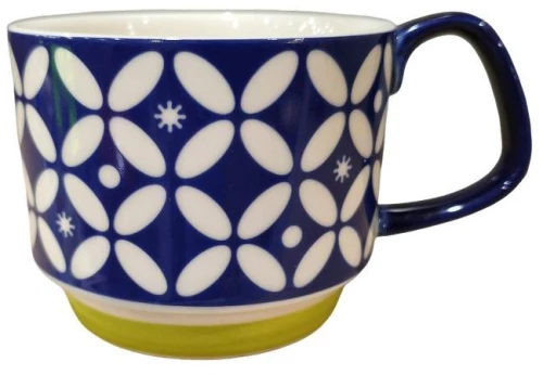Etoile Κούπα Κεραμική Με Χειρολαβή Y7.5x13x9cm 300ml Μπλε TR-972C