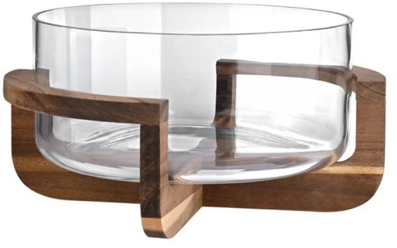 Estia Σαλατιέρα Allure Φ30cm Με Ξύλινη Βάση 01-36621