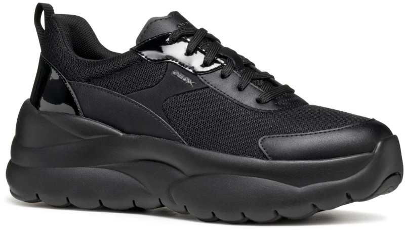 Geox Sneakers Γυναικείο Ανατομικά Δερμάτινα  D551FD01454C9997 black