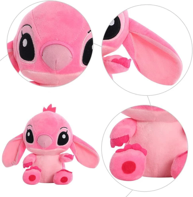 Λούτρινο Αρκουδάκι Stitch 20 εκ. B0CDWZKSY8 Ροζ