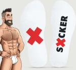 Ανδρικές Κάλτσες SUCKER Socks - Λευκές
