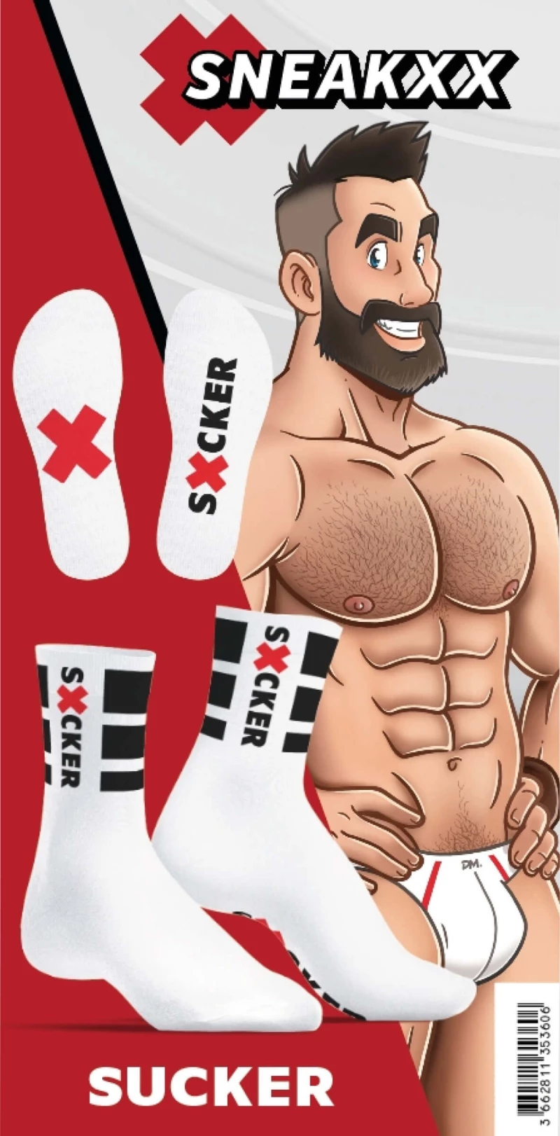 Ανδρικές Κάλτσες SUCKER Socks - Λευκές