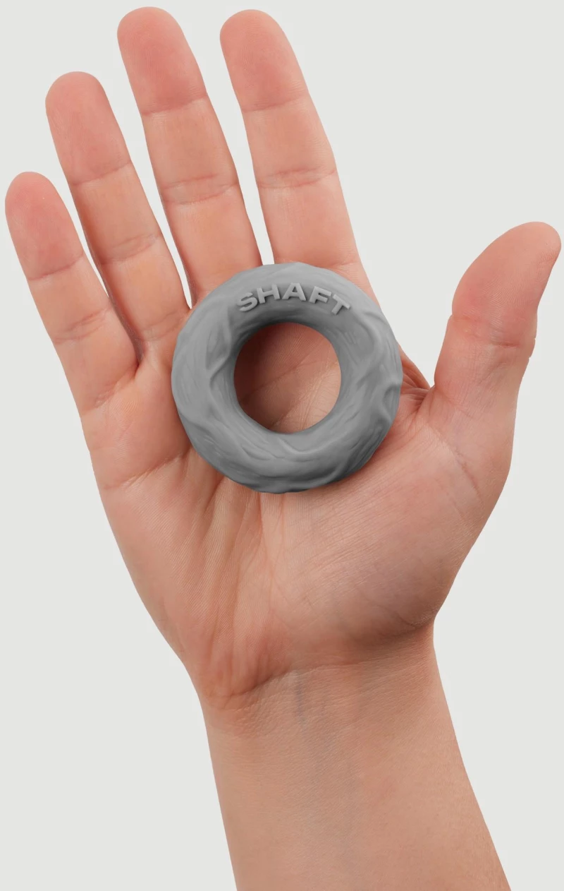Δαχτυλίδι Πέους Από Απαλή Σιλικόνη Shaft 2R Liquid Silicone Flexible Medium Cock Ring - Γκρι