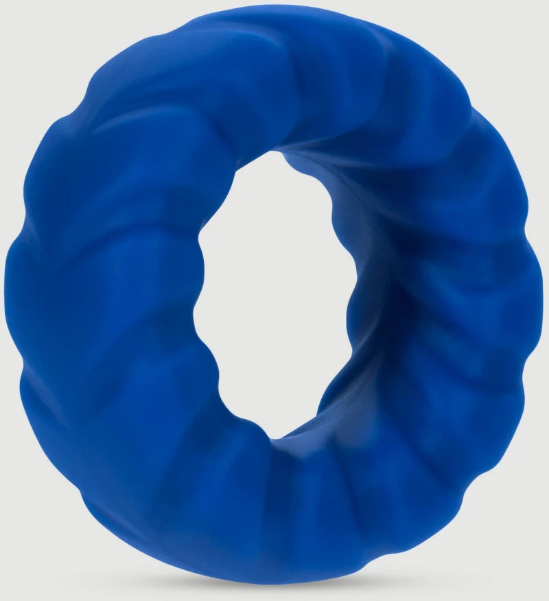 Δαχτυλίδι Πέους Σιλικόνης Forto F-25 23 mm Rugged Silicone Cock Ring - Μπλε