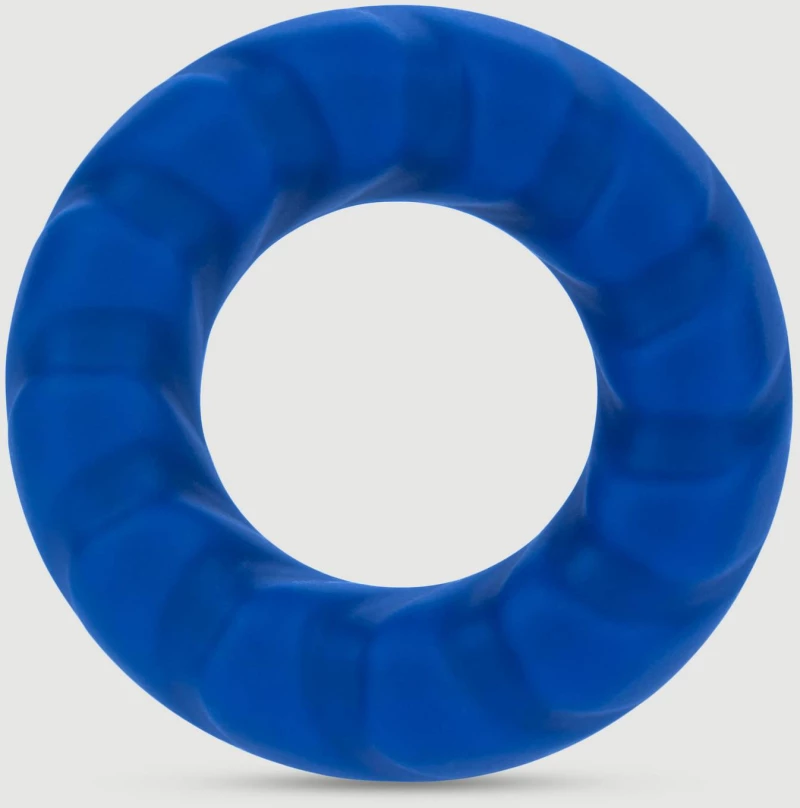 Δαχτυλίδι Πέους Σιλικόνης Forto F-25 23 mm Rugged Silicone Cock Ring - Μπλε