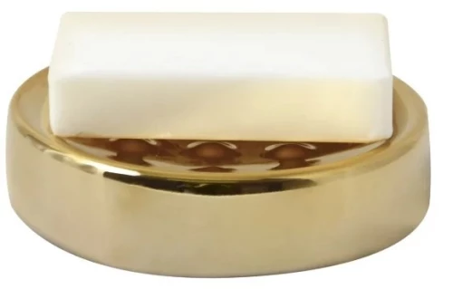 Σαπουνοθήκη Tube 03151.010 Επιτραπέζιο Κεραμικό Σε Χρυσό Χρώμα