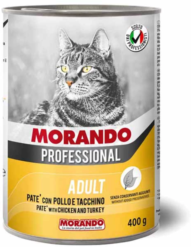 Morando Professional Cat Πατέ Κοτόπουλο και Γαλοπούλα 400gr