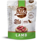 Fisi Fillet Υγρή Τροφή Γάτας Sterilized Pouch Αρνί σε Ζελέ 300gr