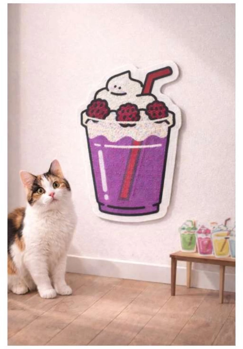Αυτοκόλλητο Ονυχοδρόμιο Drunk But Happy Cat Scratcher 45x60cm