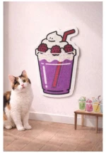 Αυτοκόλλητο Ονυχοδρόμιο Drunk But Happy Cat Scratcher 45x60cm