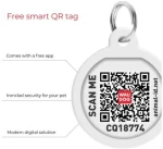 Waudog Κολάρο Σκύλου με Smart ID Reflective Red Fastex L 25mm x 33-49cm