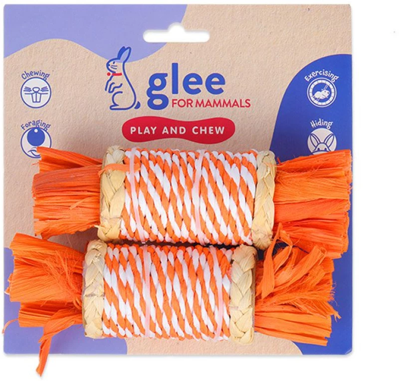 Glee Παιχνίδι Τρωκτικών Corn Rattle Roller 15cm 2τμχ