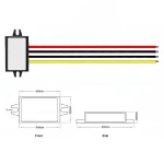 WG-1224S0510P, DC-DC 24v/12v to 5v, 10A 50W Step-Down μετατροπέας