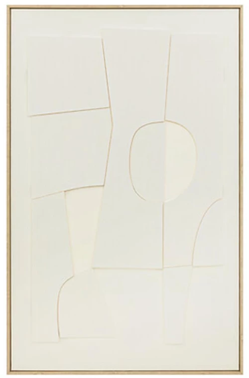 Πίνακας 3D  YELENA  εκρού 116x75cm