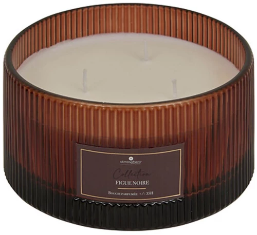 Κερί σε γυάλινο ποτήρι 635g Black fig  15,1x8,1 cm