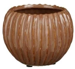 Κασπώ κεραμικό καφέ Φ14,5Η11,5 cm