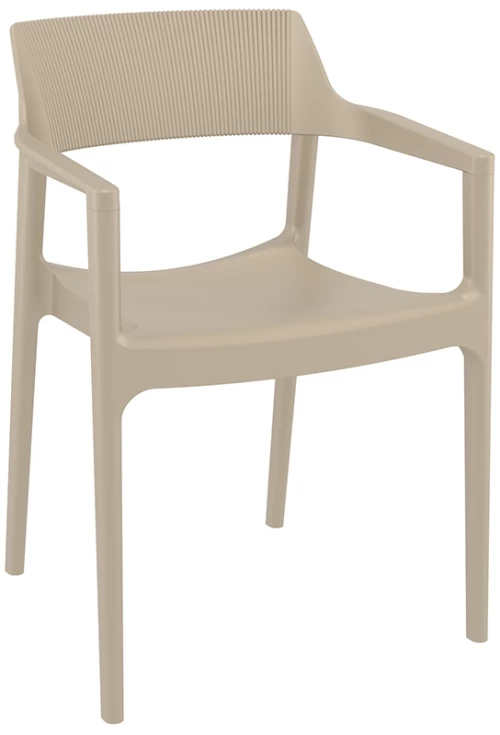 TULUM TAUPE ΠΟΛΥΘΡΟΝΑ ΠΟΛ/ΝΙΟΥ 55X52X79εκ.