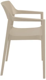 TULUM TAUPE ΠΟΛΥΘΡΟΝΑ ΠΟΛ/ΝΙΟΥ 55X52X79εκ.