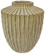 Βάζο κεραμικό DUUK μπεζ/καφέ 27x32