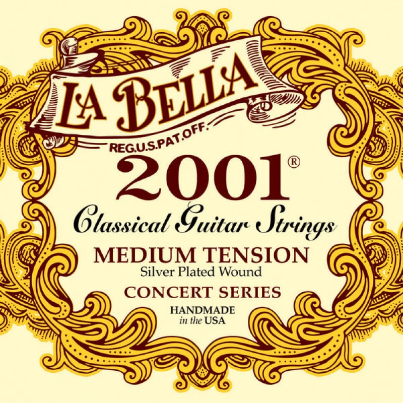 Χορδές Κλασικής Κιθάρας La Bella 2001MED Medium Tension 4/4
