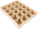 Ξύλινη Θήκη Οργάνωσης 20 Θέσεων Wooden Organizer with 20 Compartments