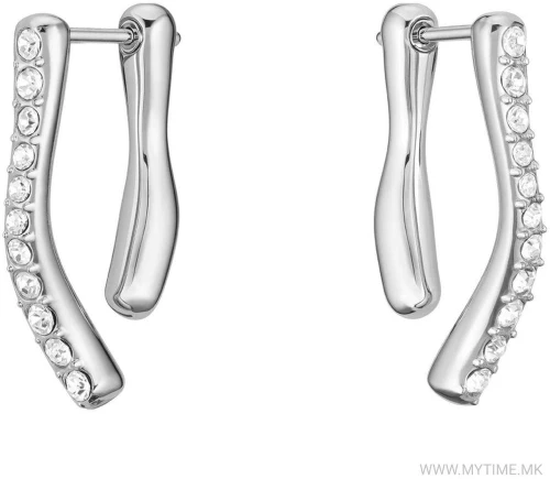 Γυναικεία Σκουλαρίκια BOSS από ανοξείδωτο ατσάλι  σε ασημί χρώμα με Σίγκνιτι Star 1580779