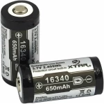 XTAR ΜΠΑΤΑΡΙΑ 16340 650mah