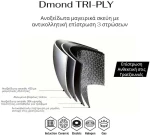 ΤΗΓΑΝΙ ΑΝΤΙΚΟΛΛΗΤΙΚΟ ΑΝΟΞΕΙΔΩΤΟ Dmond TRI-PLY 26εκ.